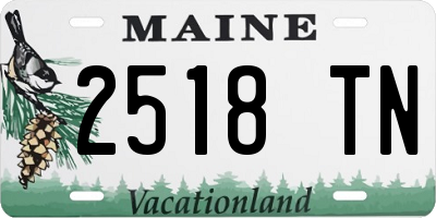 ME license plate 2518TN