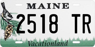 ME license plate 2518TR