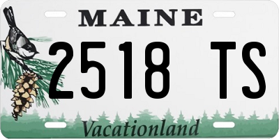 ME license plate 2518TS