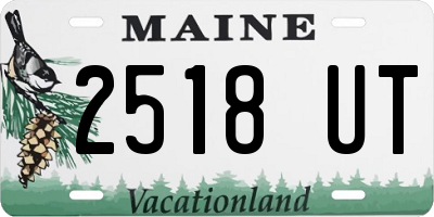 ME license plate 2518UT