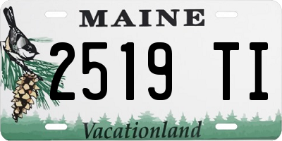 ME license plate 2519TI