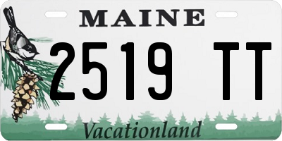 ME license plate 2519TT
