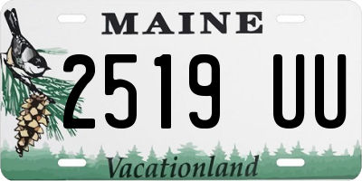 ME license plate 2519UU