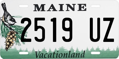 ME license plate 2519UZ