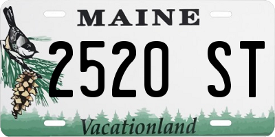 ME license plate 2520ST