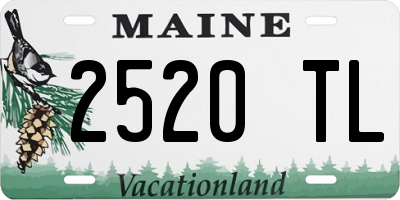 ME license plate 2520TL
