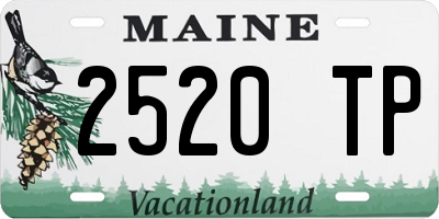 ME license plate 2520TP