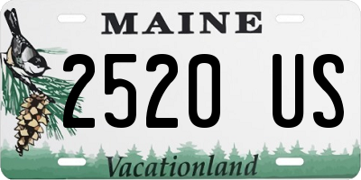 ME license plate 2520US