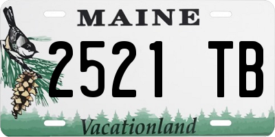 ME license plate 2521TB