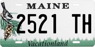 ME license plate 2521TH