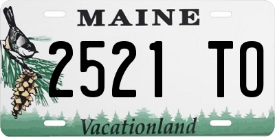 ME license plate 2521TO