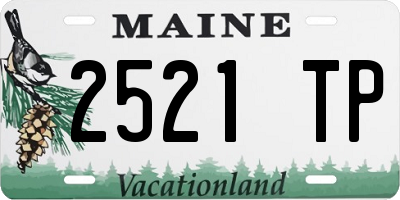 ME license plate 2521TP