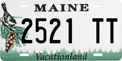 ME license plate 2521TT