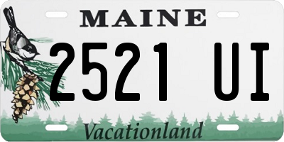 ME license plate 2521UI