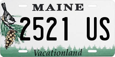 ME license plate 2521US