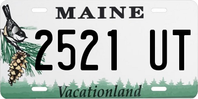 ME license plate 2521UT