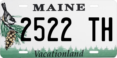 ME license plate 2522TH
