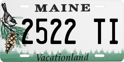 ME license plate 2522TI