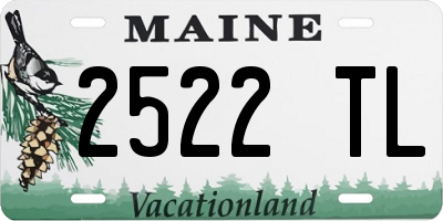 ME license plate 2522TL
