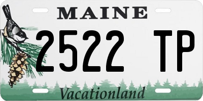 ME license plate 2522TP