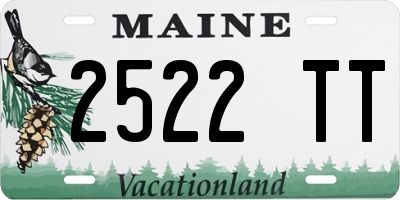 ME license plate 2522TT
