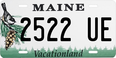 ME license plate 2522UE