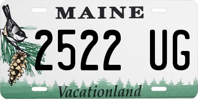 ME license plate 2522UG