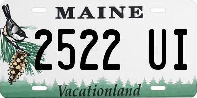 ME license plate 2522UI