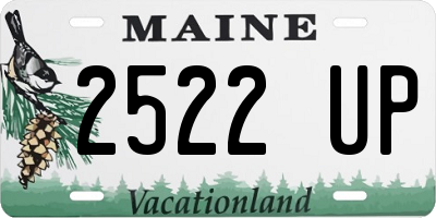 ME license plate 2522UP
