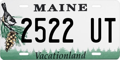 ME license plate 2522UT