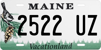 ME license plate 2522UZ