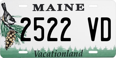 ME license plate 2522VD