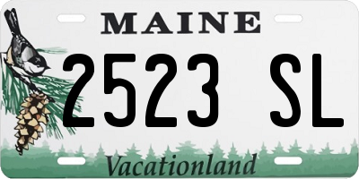 ME license plate 2523SL