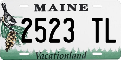 ME license plate 2523TL