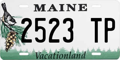 ME license plate 2523TP