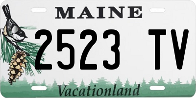 ME license plate 2523TV