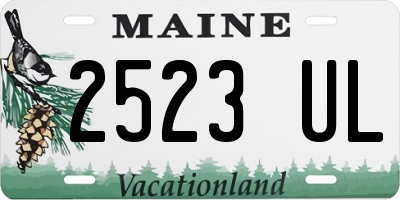 ME license plate 2523UL