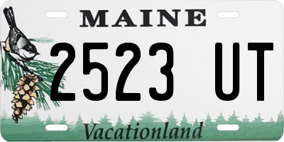 ME license plate 2523UT