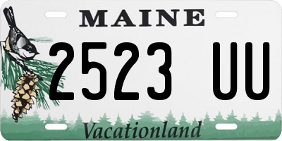 ME license plate 2523UU