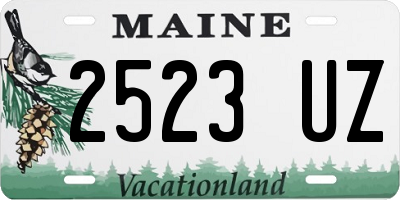 ME license plate 2523UZ