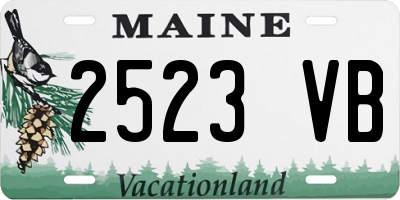ME license plate 2523VB