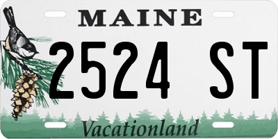 ME license plate 2524ST