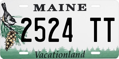 ME license plate 2524TT