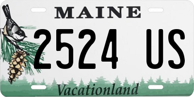 ME license plate 2524US