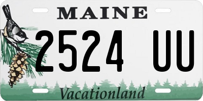 ME license plate 2524UU