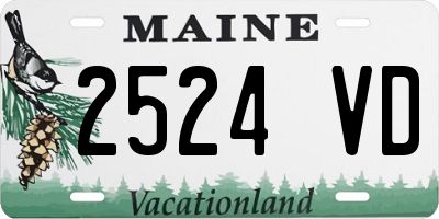 ME license plate 2524VD