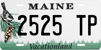 ME license plate 2525TP