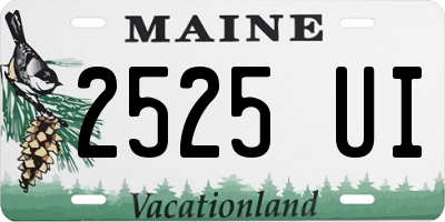 ME license plate 2525UI