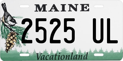 ME license plate 2525UL