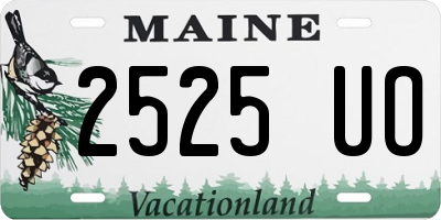 ME license plate 2525UO
